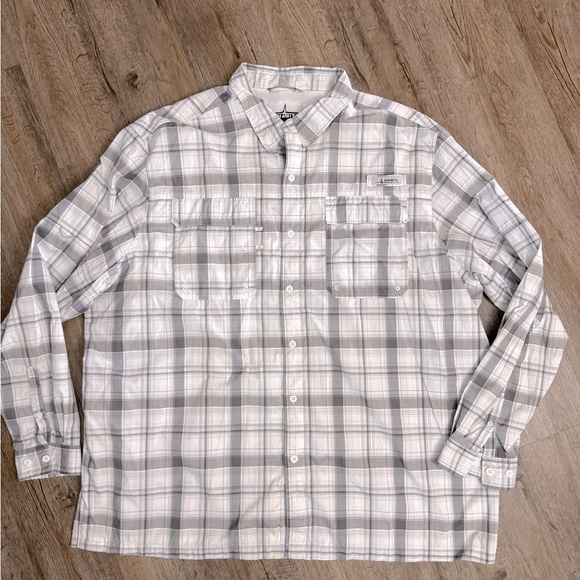 Habit • Plaid Long Sleeve Vented Fishing Performance Shirt - Picture 1 of 10
